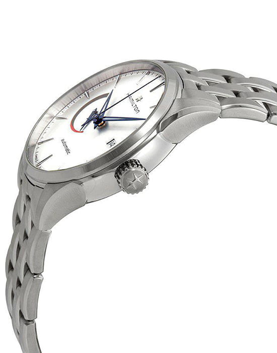 Hamilton Hamilton Jazzmaster Power Reserve Auto H32635181, jazzmaster швейцария мужские часы на браслете нержавеющая сталь боковой вид